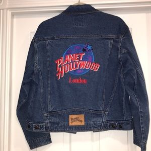 Planet Hollywood London Denim Jean Jacket London SMALL